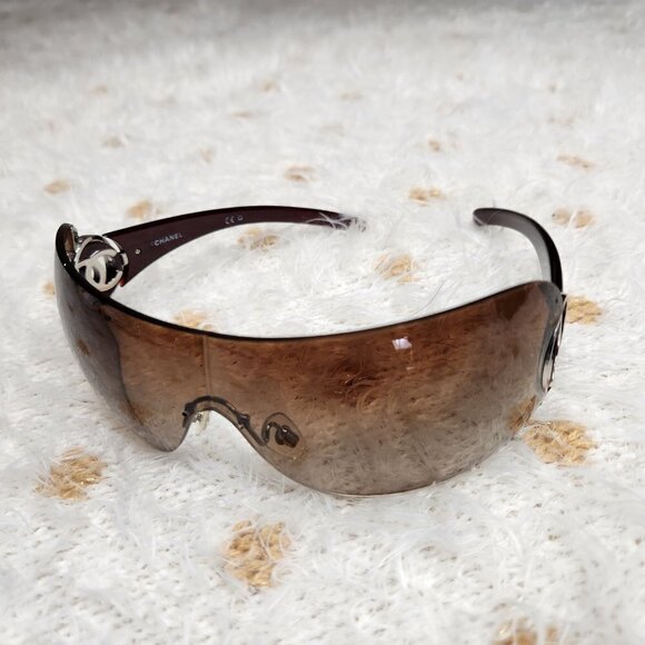 Chanel Monogram CC Wrap Around Sunglasses, Authentic - Picture 5 of 10